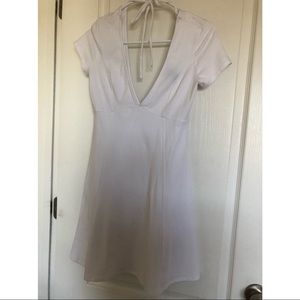 White skater Dress